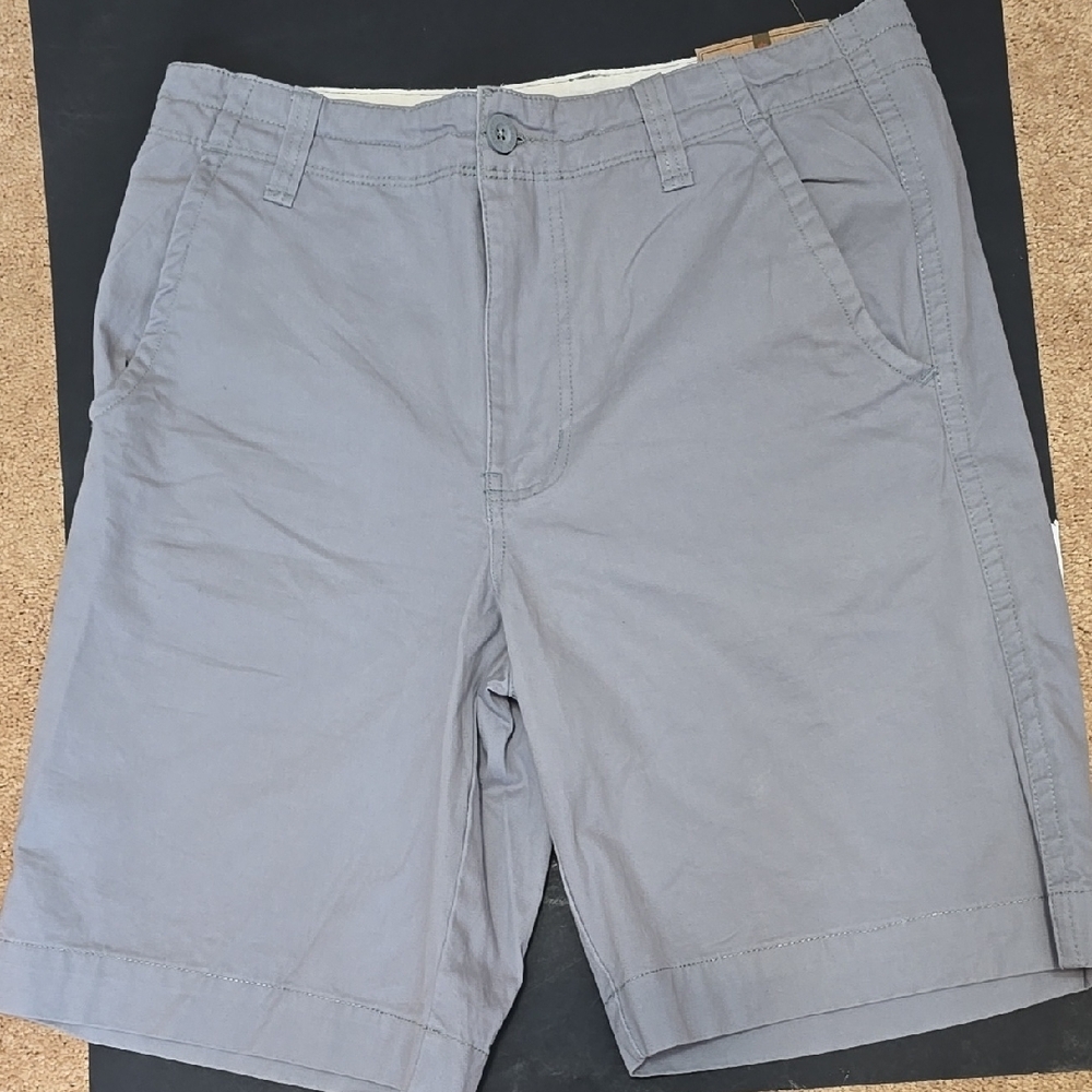 Ruff Hewn Gray Flat Front Shorts Lightweight